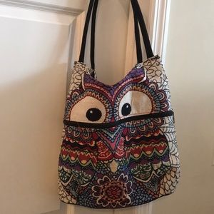 Unique Owl print handbag